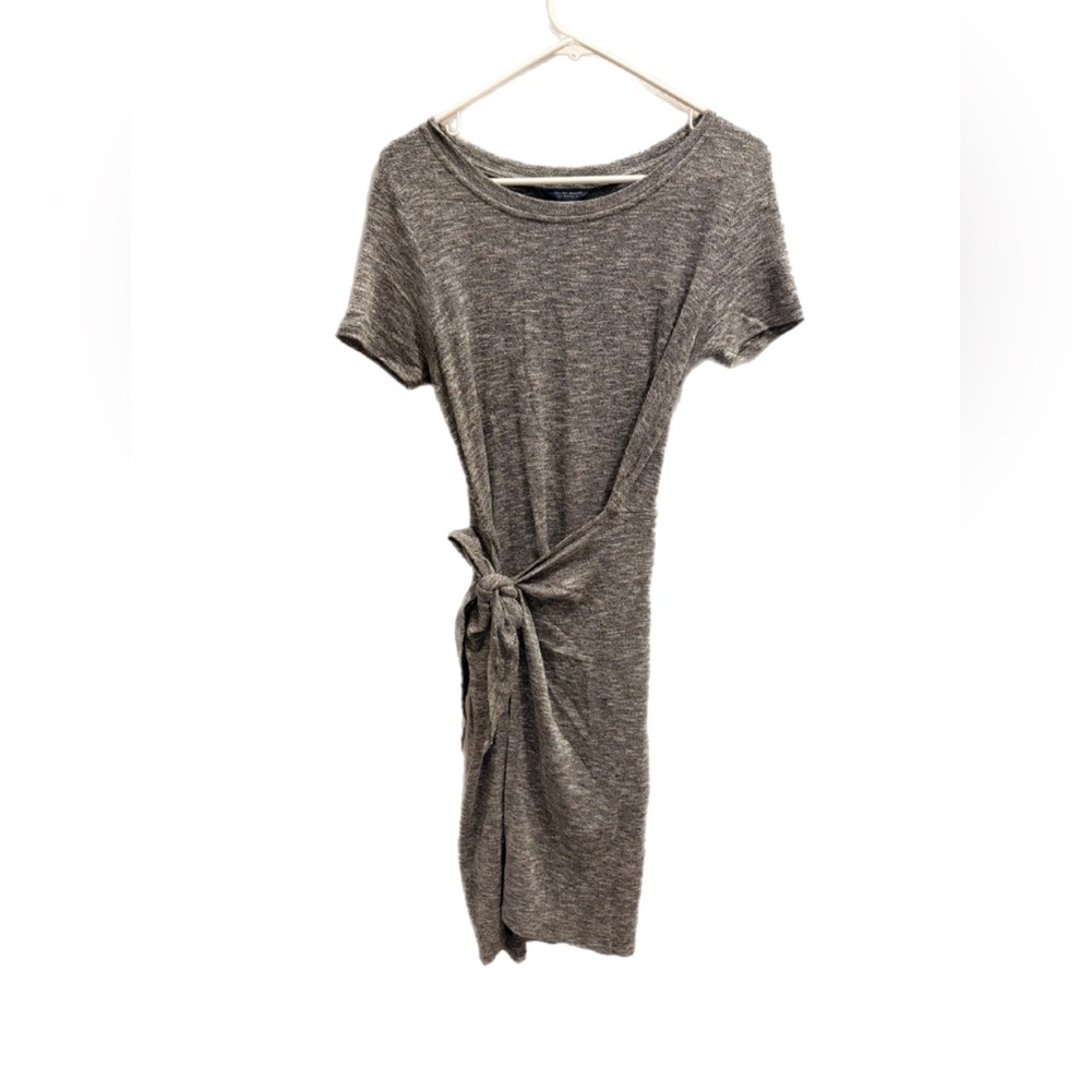 Lucky Brand Heathered Gray Midi Dress